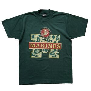 Vintage 90s United States Marine Corps T-Shirt Size L USMC Military Marines NWOT